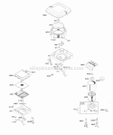 Air Cleaner Diagram and Parts List for  Briggs and Stratton Engine